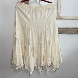 Elegant Cream gauze Skirt